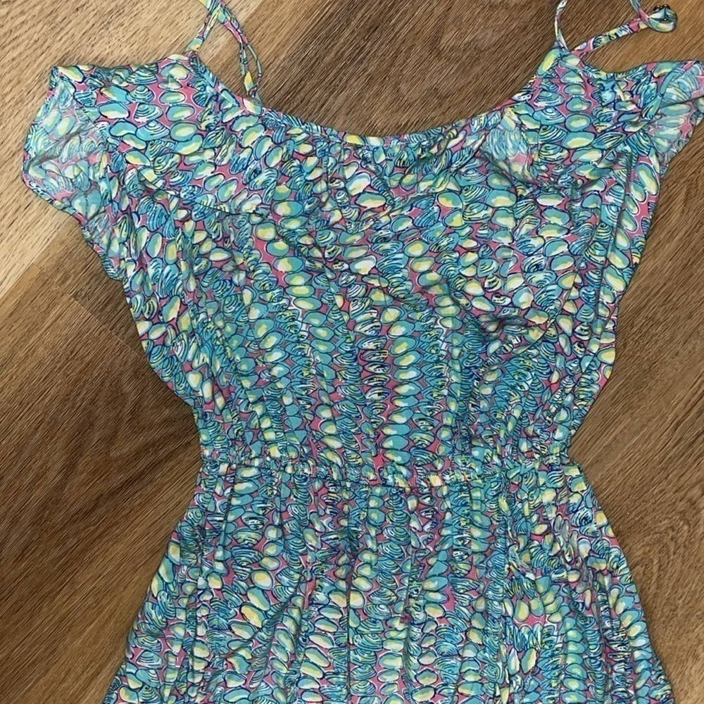 Lilly Pulitzer Size Small Spaghetti Strap Faux Wrap Mini Dress - Picture 4 of 5